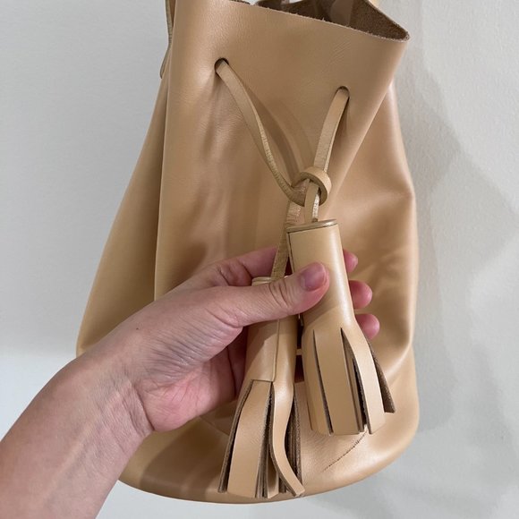 Building Block Leather Bucket Bag - Picture 5 of 6